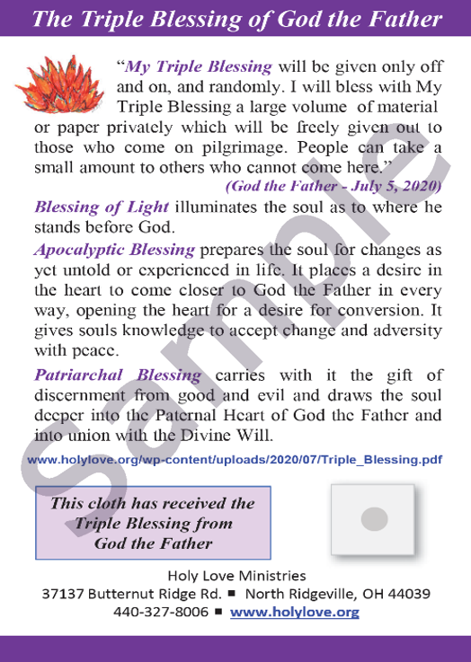 Sample Image of Triple Blessing Card 