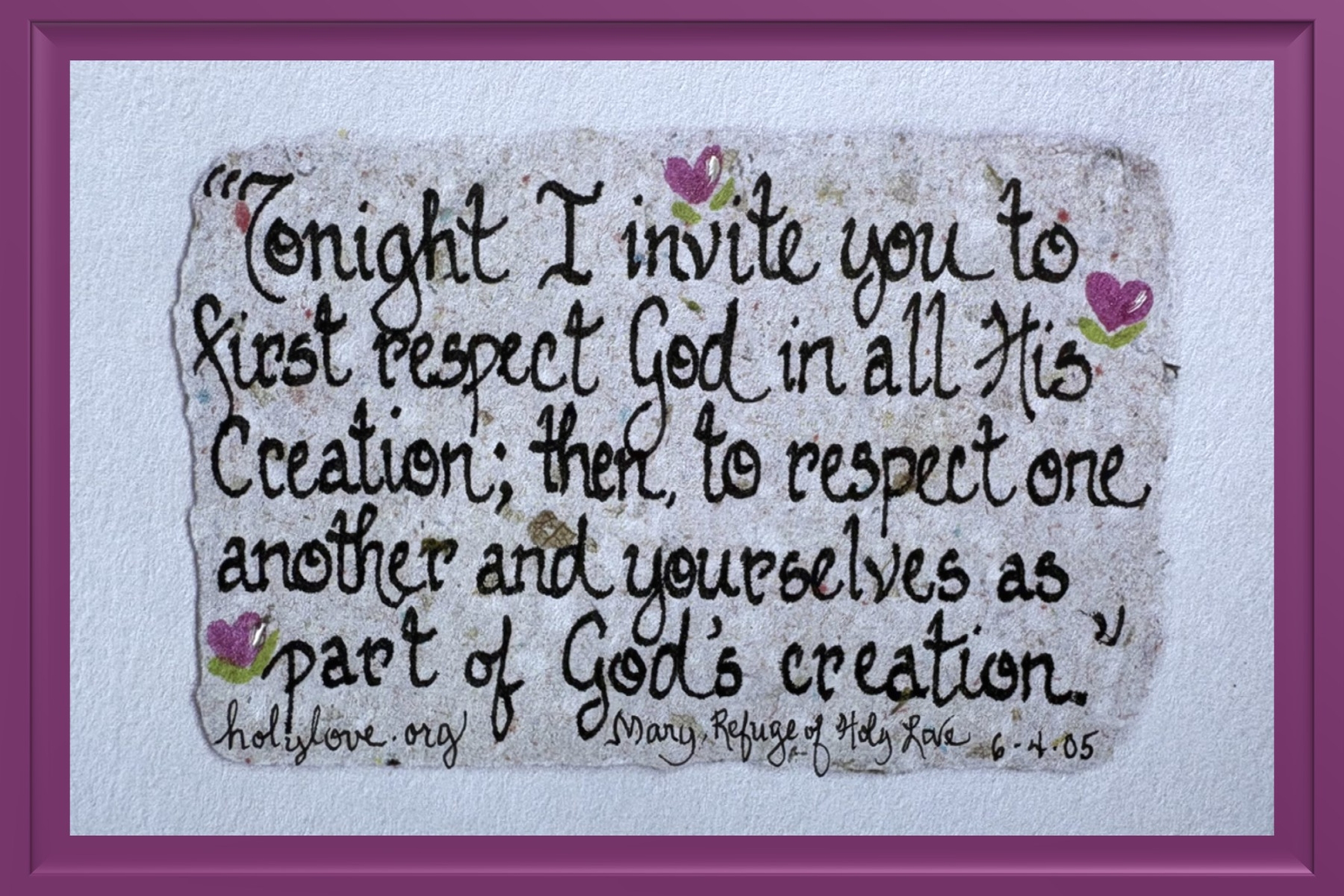 first-respect-god